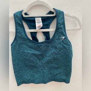 Gym shark green/blue sports bra size xl￼